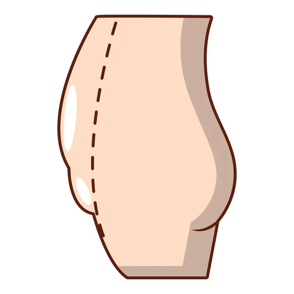 Tummy tuck ikona, stylu cartoon. — Wektor stockowy