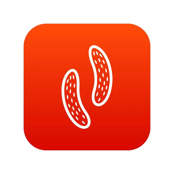 Epithelzellen-Symbol digital rot — Stockvektor