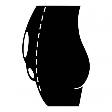 Tummy tuck simgesi, basit tarzı.