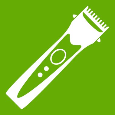 Kesme makinesi simgesi yeşil