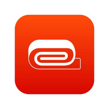 Spa havlu simgesi dijital kırmızı