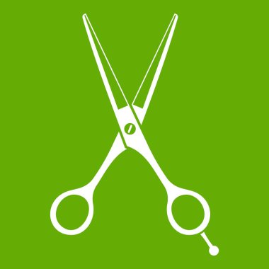 Makas simgesi yeşil