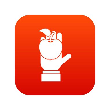 El simgesi dijital Kırmızı elma