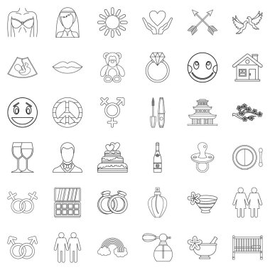 Roman Icons set, anahat stili