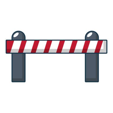 Bariyer simgesi, çizgi film biçimi.