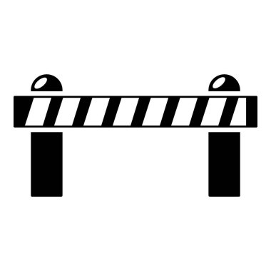 Bariyer simgesi, basit tarzı.