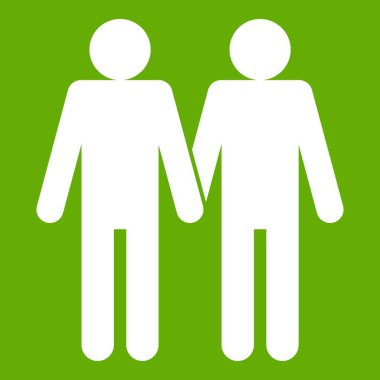 İki adam gay ikonu yeşil