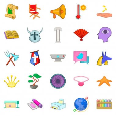 Sergi Icons set, karikatür tarzı