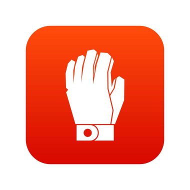 Hokey eldiven simgesi dijital kırmızı