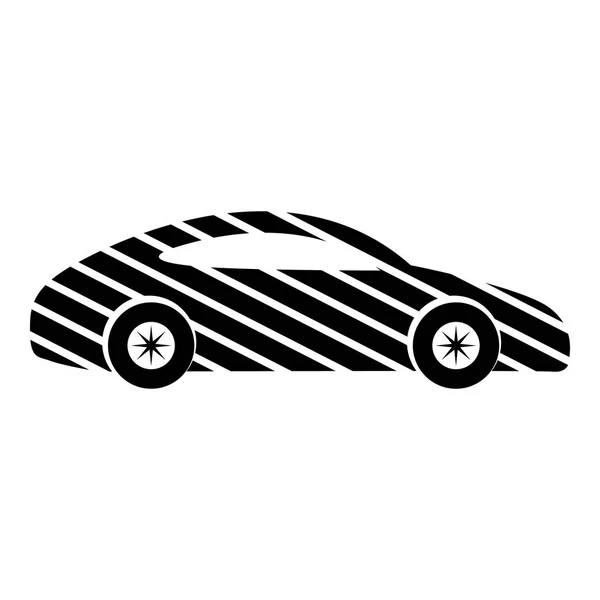 Icona auto, semplice stile nero — Vettoriale Stock