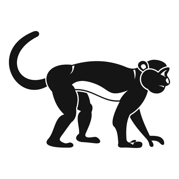 Icono de macaco, estilo simple — Vector de stock