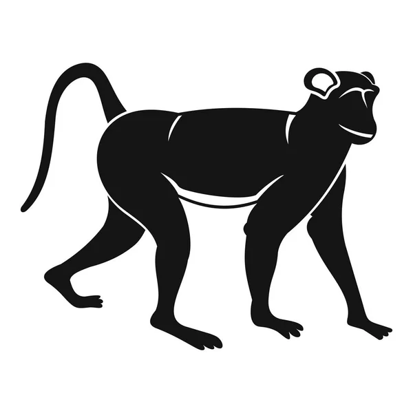 Maymun simgesi, basit tarzı — Stok Vektör