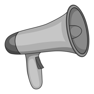 Megafon simge tek renkli