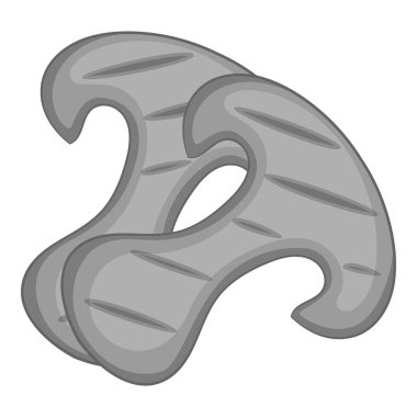 Champignon icon monochrome