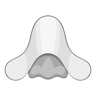 Burun temiz Şerit simge tek renkli