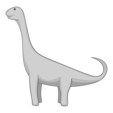 Brachiosaurus simge tek renkli