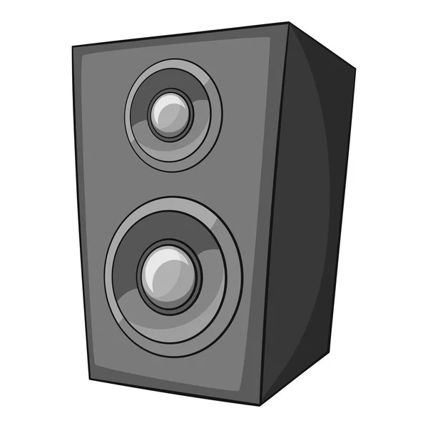 Icono del altavoz de música monocromo — Archivo Imágenes Vectoriales