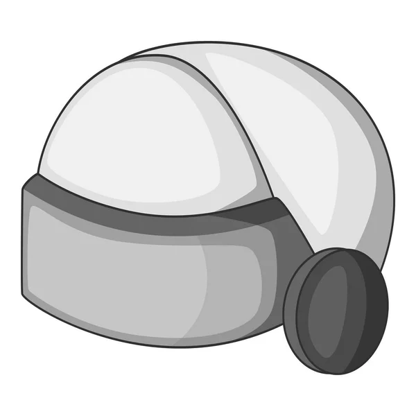 Virtual reality helmet icon monochrome — Stock Vector