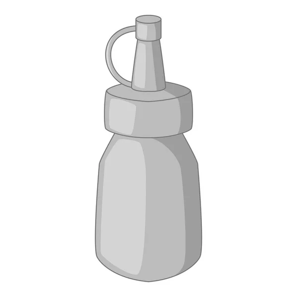 Flasche Senf-Symbol einfarbig — Stockvektor