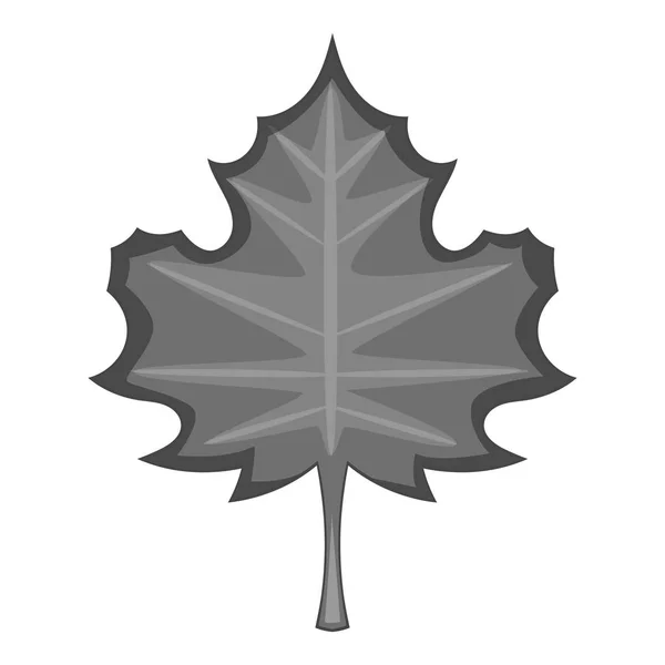 Кленовий листок значок монохромний — стоковий вектор