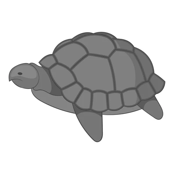 Icône tortue monochrome — Image vectorielle