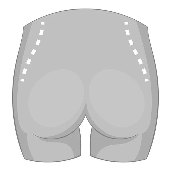 Cirurgia da cintura ícone de correção monocromático — Vetor de Stock