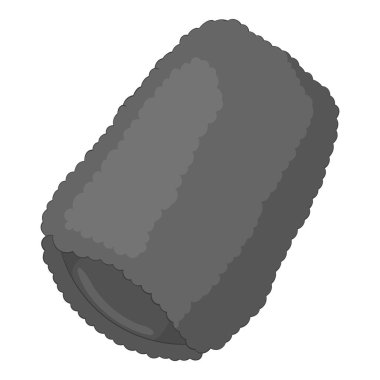 İngiliz güvenlik simgesi monokrom şapka