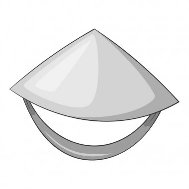 Vietnamlı şapkası Icon tek renkli