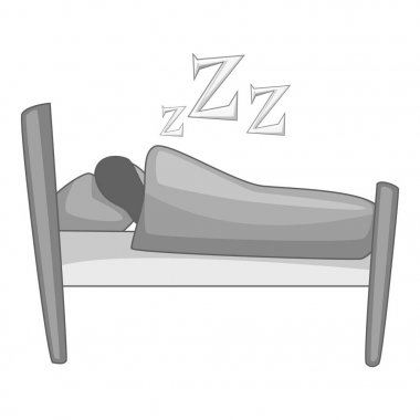 Uyku simgesi tek renkli