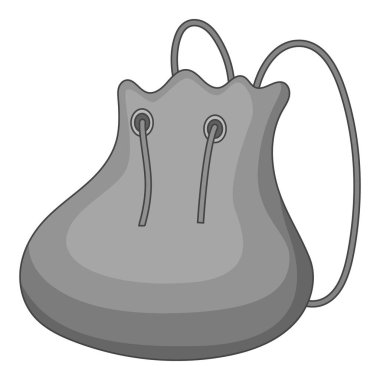 Küçük sırt çantası simgesini tek renkli