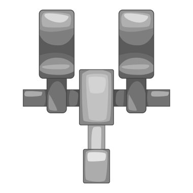 Mekanik şey simge tek renkli
