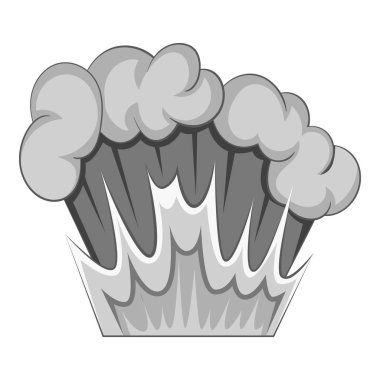 Bomba patlama simge tek renkli