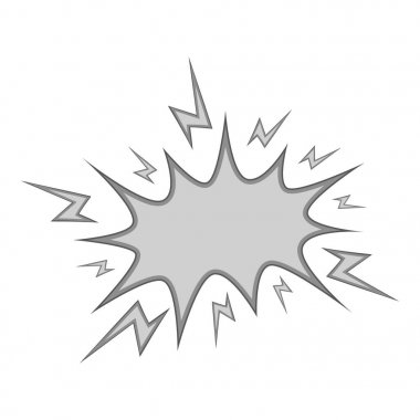 Boom işlem simgesini tek renkli