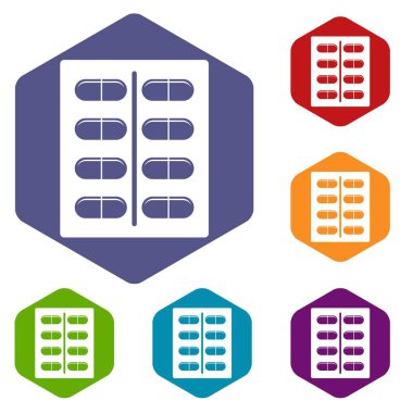 Kapsül simgeler kümesi altıgen