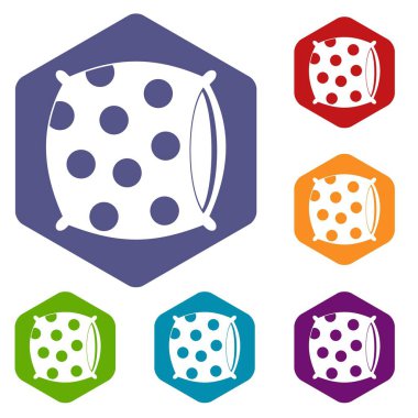 Yastık ile nokta simgeler kümesi altıgen