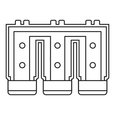 Elektronik devre kartı simgesi anahat