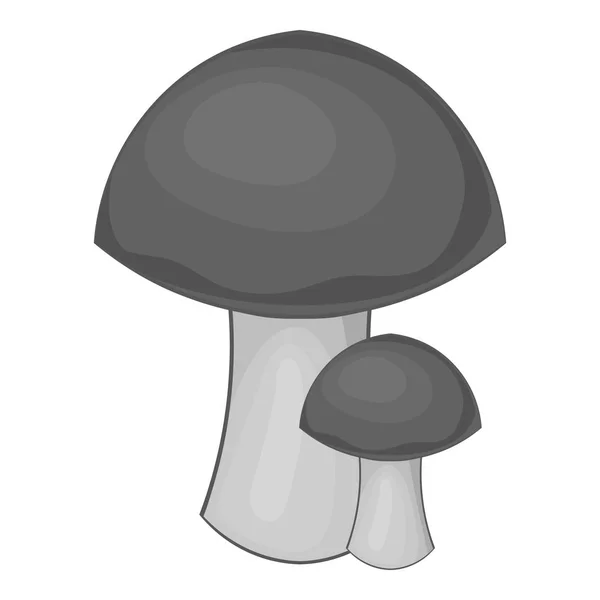 Icône champignon monochrome — Image vectorielle