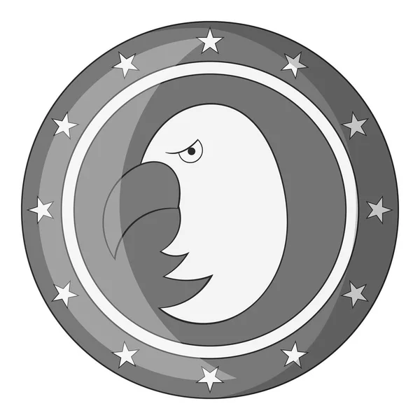 독립 기념일 독수리 아이콘 흑백 — 스톡 벡터