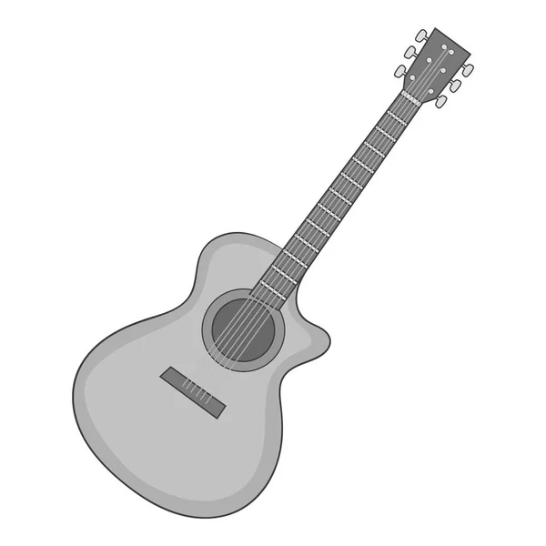 Charango pictogram zwart-wit — Stockvector