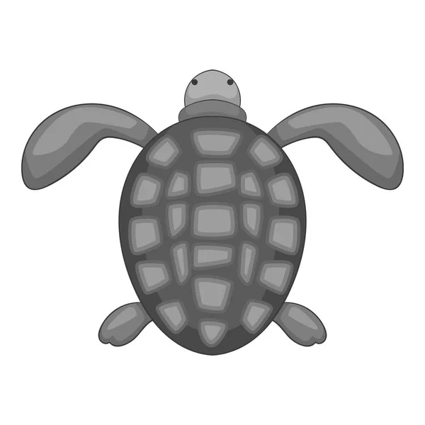 Turtle ikonen svartvitt — Stock vektor