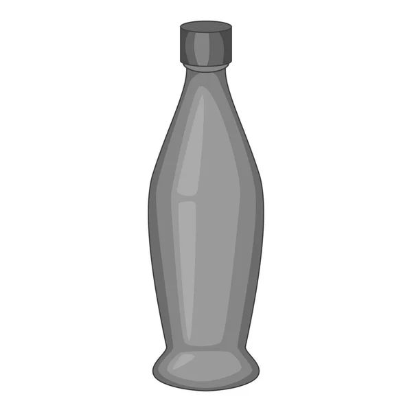 Parfum fles pictogram zwart-wit — Stockvector