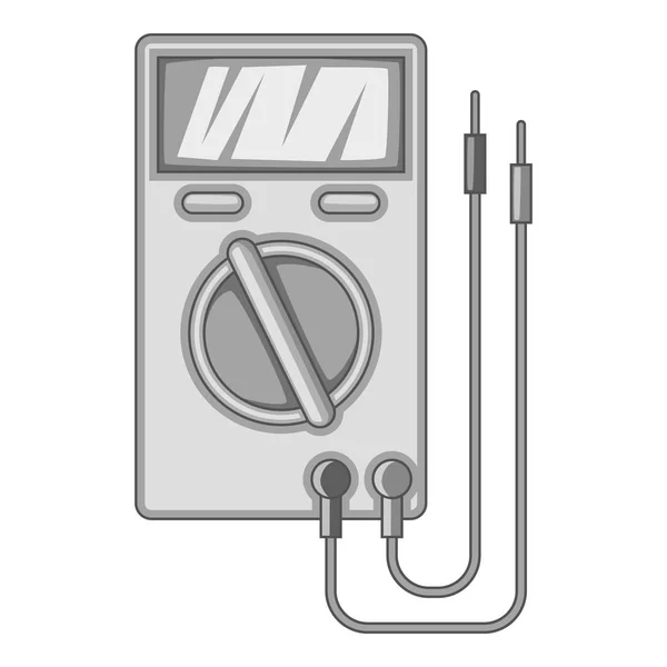 Multímetro digital icono monocromo — Vector de stock