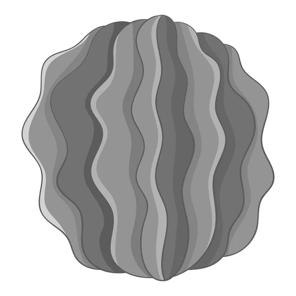 Actual redondo icono monocromo — Vector de stock