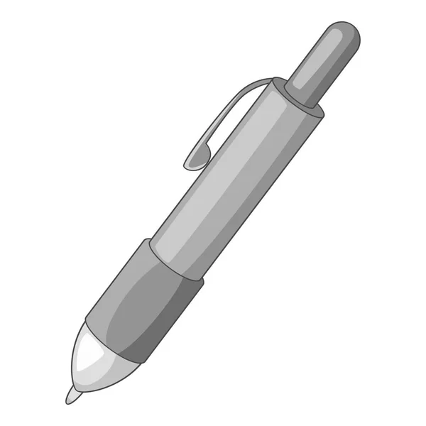 Pen pictogram zwart-wit — Stockvector