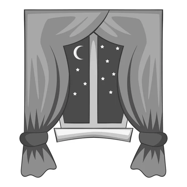 Иконка ночного окна — стоковый вектор