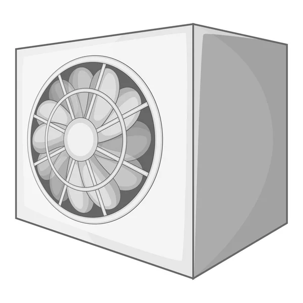 Icona di condizionamento da parete monocromatica — Vettoriale Stock