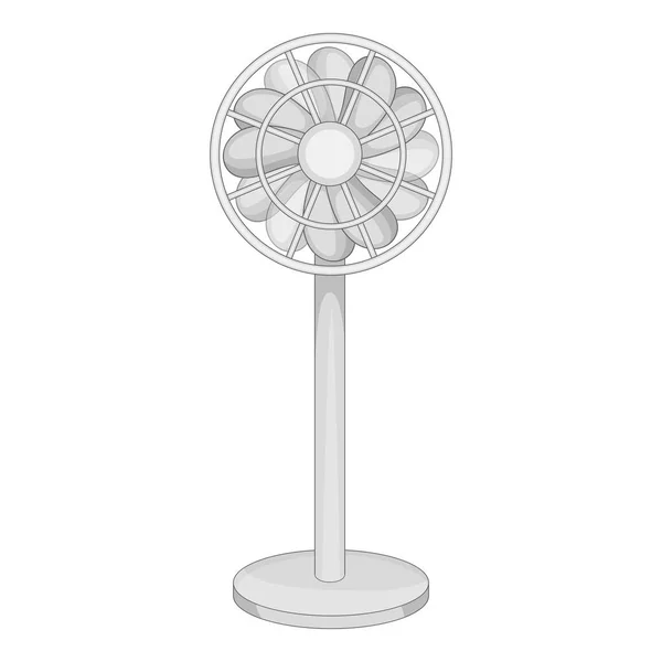Icono del ventilador de piso monocromo — Vector de stock