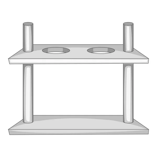 Laboratorium wsparcie ikony monochromatyczne — Wektor stockowy