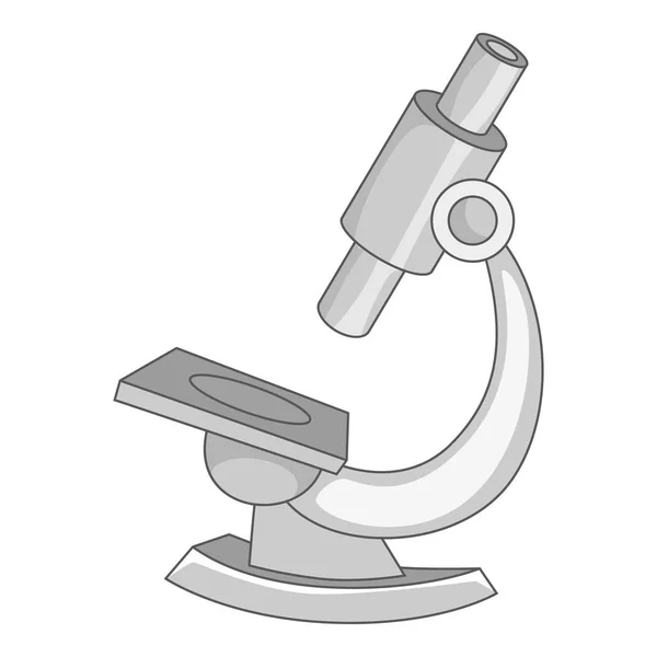 Ícone de microscópio monocromático —  Vetores de Stock