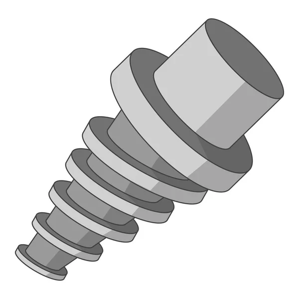 Spiral tool icon monochrome — Stock Vector